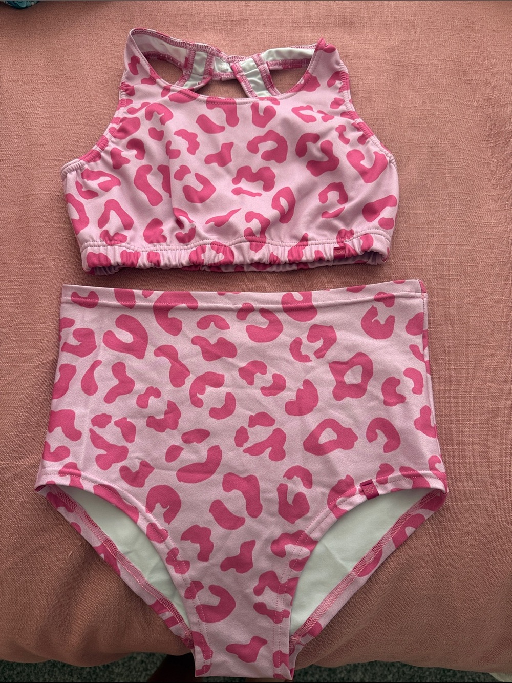 Pink Leopard Print Two-Piece Pole Set